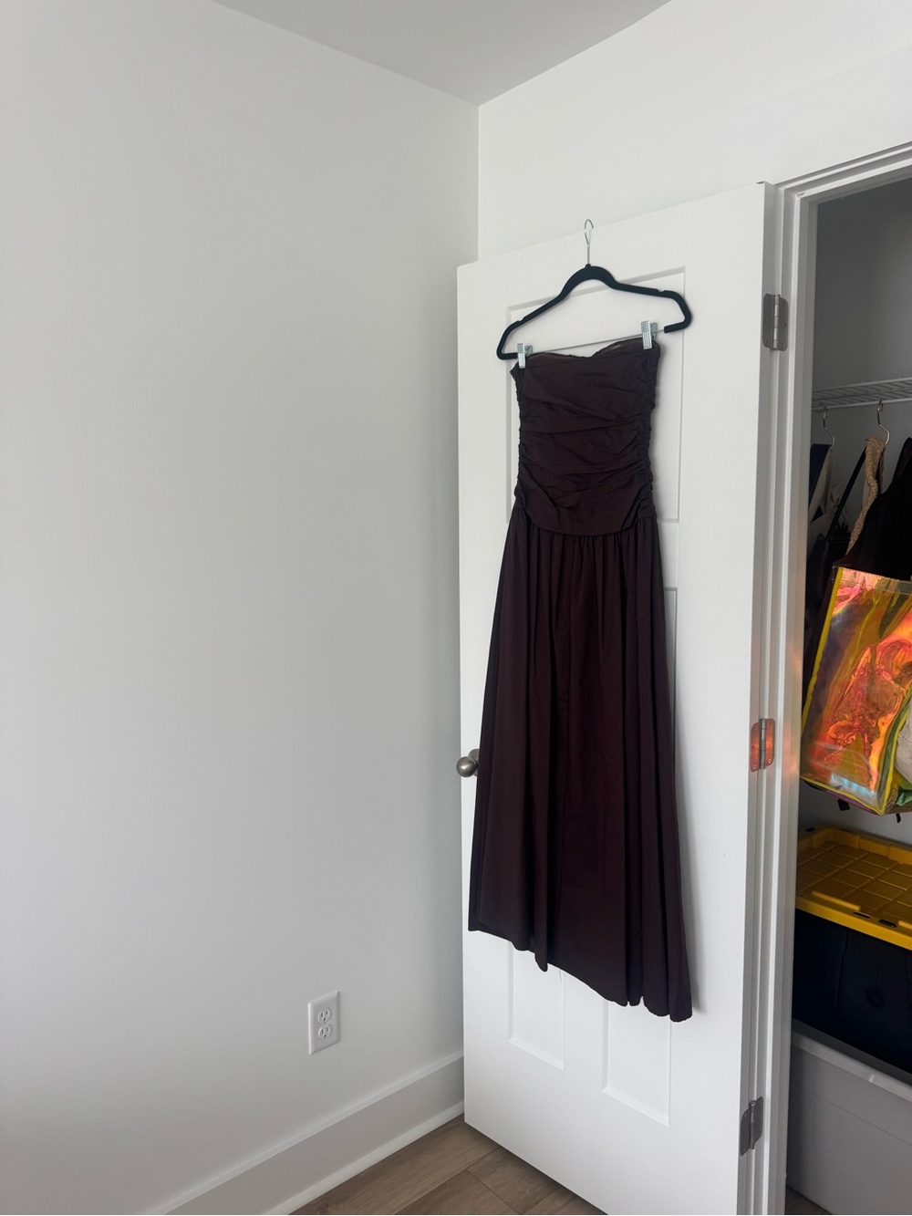 Peppermayo Strapless Maxi Dress in Deep Brown - Picture 4 of 4
